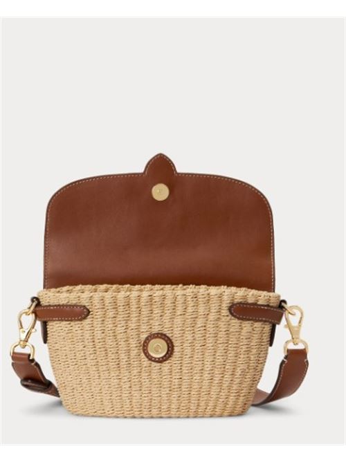 431p10158001 LAUREN RALPH LAUREN | LYNDEN-SHOULDER BAG.NATURAL